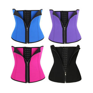 Nouvelle ceinture de compression en néoprène avec fermeture éclair, bande de sudation, corset de fitness unisexe antidérapant, gaine amincissante pour la taille - Product Image 3