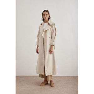 Trench-coat pour femme avec détail en pierre - Product Image 2