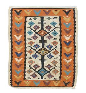 Tapis indien fait à la main en laine de jute Kilim imprimé abstrait tapis naturel lavable pour bureau à domicile salon chambre à coucher tissé - Product Image 5