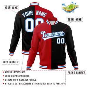 Latest Design Custom <b>Varsity</b> Baseball <b>Jacket</b> Split Letterman Bomber Windbreaker Lightweight <b>Jacket</b> Coat for Adult Youth - Product Image 2