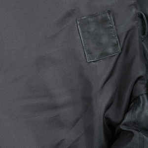 Veste en cuir côtelé avec fermeture éclair sur le côté pour homme, coupe classique, noir, grande taille - Product Image 6