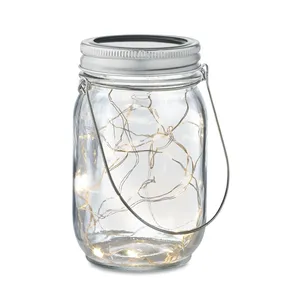 Sustainable Solar POT Lamp Stylish Glass <b>Candle</b> Holders <b>Lanterns</b> <b>Candle</b> Jars <b>for</b> Eco-Friendly Merchandising - Product Image 4