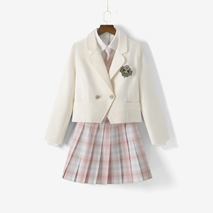 Japan School Uniform Sweater <b>Spring</b> Autumn Knitted <b>Cardigan</b> College Style JK Uniform Student Girls Cosplay Cotton Silk High - Product Image 1
