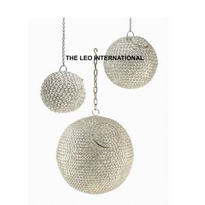 Décoration de Noël populaire à suspendre, ornements colorés personnalisés, design corail, métal argenté - Product Image 6