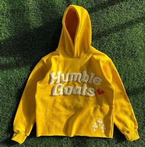 OEM Custom 550gsm Heavyweight Custom Puff Printed Pullover Hoodies No Hem For Men Oversized Drop Shoulder Boxy Fit Hoodies - Product Image 6