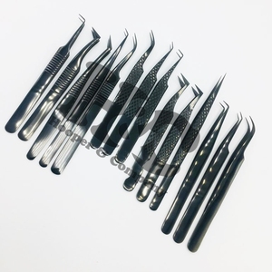 แหนบติดขนตาปลอมทำจากสแตนเลสสีดำมีโลโก้ - Product Image 6