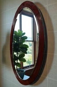 vintage <b>mirror</b> with <b>wooden</b> <b>frame</b> wall <b>mirror</b> - Product Image 2