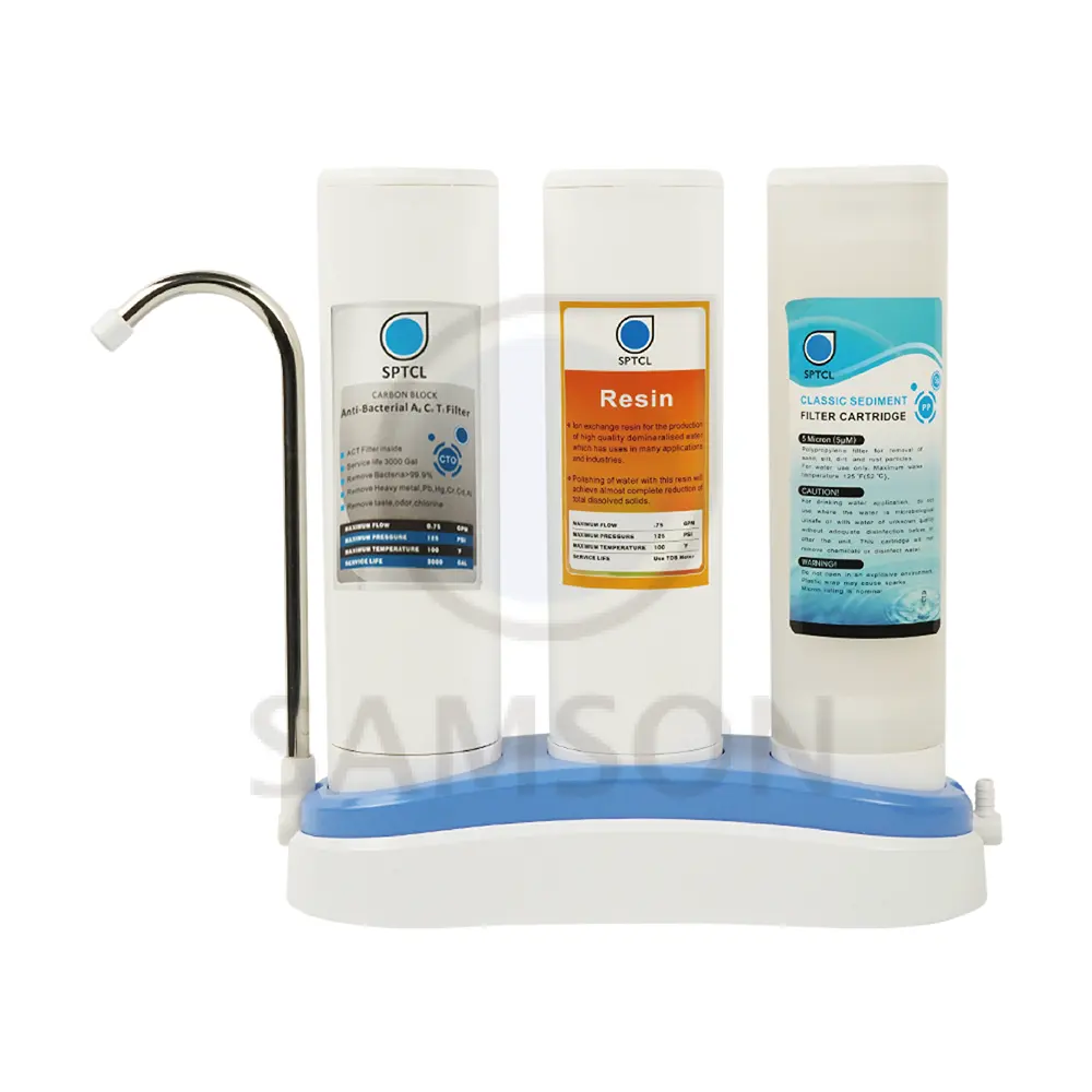Taiwan AgCuTi Wasserfilter ro -3 Stage ro Wasser reiniger für zu Hause Mit Quick Change Aktivkohle block CTO Filter