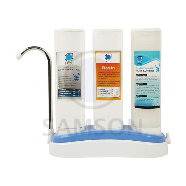 Taiwan Electric Self-Cleaning 3-Stage RO Water Filter Purifier with Quick Change Active Carbon Block CTO Filter for Home Use