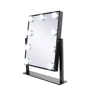 9 dimmbare Glühbirnen Hollywood Tisch-Makeup-Spiegel kleiner intelligenter Vanity individualisierter Led-Makeup-Spiegel mit Licht