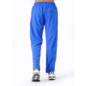 Pantalon de survêtement décontracté pour homme, bleu, à rayures latérales, écologique, respirant, taille élastique, coupe droite, jambe évasée, coupe ample - Product Image 5