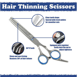 ชุดกรรไกรตัดผม 27 ชิ้น ชุดกรรไกรตัดผมมืออาชีพ สแตนเลสคมกริบ สำหรับช่างตัดผมมืออาชีพ ขนาด 6.5 นิ้ว - Product Image 4