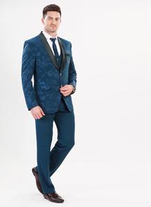 ชุดสูทผู้ชายสีเขียวหญ้าคุณภาพเยี่ยมทันสมัยแบบห้าชิ้นสำหรับเจ้าบ่าวและงานพิธีต่างๆ มีจำหน่ายในราคาดีจากอินเดีย - Product Image 4