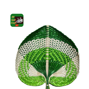 Abanico de mano de bambú plegable ecológico impreso personalizado, estilo de arte popular para eventos, regalos y promociones - Product Image 2