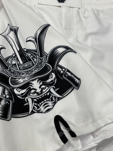 Shorts de combat MMA unisexe, impression par sublimation extensible, spandex/polyester, séchage rapide, respirant, coupe longue, grappling, BJJ, boxe, judo - Product Image 5