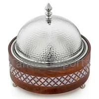 Casserole en acier de style vadrouille arabe avec couvercle pour le service de traiteur et de réchauffeur de nourriture de mariage du Golfe