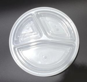 3 Compartments Transparent Biodegradable Eco-friendly Plastic Meal Prep <b>Containers</b> Reusable Modern <b>Container</b> for Food - Product Image 5