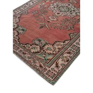 Alfombra de Lana Anudada a Mano de Gran Tamaño, Diseño de Medallón Rojo y Naranja, para Sala de Estar, Pasillo Rectangular, Modelo Pae-2849 - Product Image 2