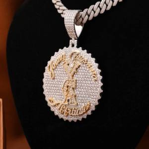 Colgante de Diamante Hip Hop Directo de Fábrica, Plata de Ley 925, Diamante Cultivado VVS, Joyería Fina Personalizada - Product Image 2