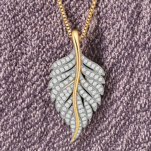 Colgante de hoja de diamante cultivado en laboratorio de plata esterlina estilo Hip Hop para hombres y mujeres, joyería de boda chapada en oro con tema hindú - Product Image 4