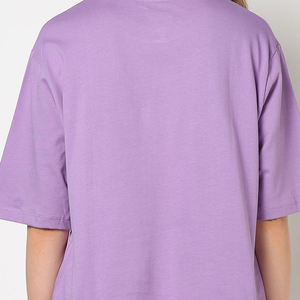 เสื้อยืดทรงบ็อกซี่ลำลองสำหรับผู้หญิง |   เสื้อยืดคอกลมแขนสั้นผ้าฝ้ายถัก 100% สำหรับฤดูร้อน |   พิมพ์โลโก้คุณภาพสูงแบบกำหนดเองขายส่ง - Product Image 6