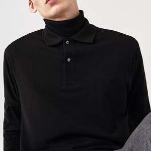 Logotipo personalizado de los hombres de Venta caliente para los polos Nuevo diseño Color sólido Tejido de punto transpirable Ropa casual OEM disponible - Product Image 4