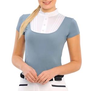 Chemise d'équitation de compétition à manches longues en tissu extensible de haute qualité OEM, équipement d'équitation, chemises de spectacle pour femmes - Product Image 5