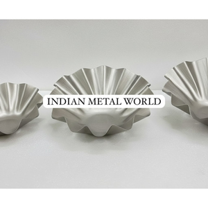 Bol à chocolat cannelé en acier inoxydable de qualité supérieure, finition argentée, décoration de table pour la maison et le restaurant - Product Image 2