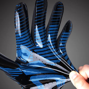 2024 dernière arrivée conception personnalisée récepteur de Football taille adulte gants de Football américain en plein air à vendre - Product Image 2