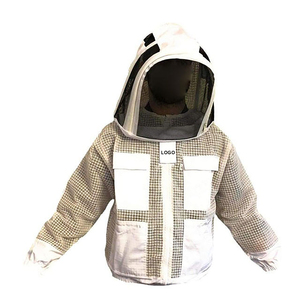 2025 nuevo diseño apicultor tela de algodón equipo de apicultura manga de colmena chaqueta de apicultura con velo ropa de abeja servicio OEM - Product Image 4