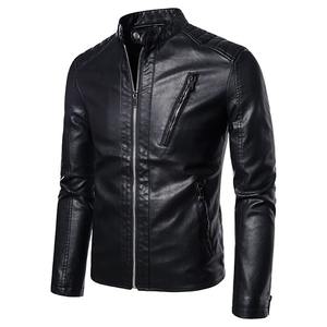 2026 nouveau Style hommes veste en cuir hiver classique moto affaires vestes en cuir souple épais Moto manteaux - Product Image 6