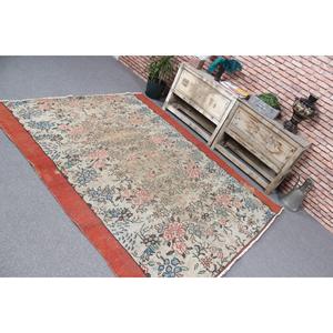 Grand tapis turc, tapis vintage 5,9x7,1 pieds, tapis en laine rouge - Product Image 4