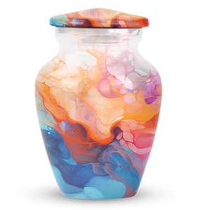 Vibrant Color Swirl Urn <b>for</b> Human <b>Ashes</b> Personalized Decorative <b>for</b> Adults <b>Ashes</b> <b>Keepsake</b> Memorial <b>Ashes</b> 1-200 Cubic Inch Urn - Product Image 1
