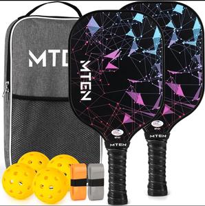 Ensemble de raquettes de pickleball en composite sablé, contrôle supplémentaire de la rotation - Product Image 4