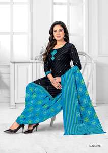 ชุด Patiyala ผ้าฝ้ายมีสไตล์พร้อมผ้าระบายอากาศสำหรับผู้หญิงเดรสอินเดียใส่สบายทุกฤดู - Product Image 6