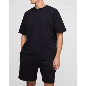 Conjunto de pantalones cortos y camisas personalizados para hombre Camiseta 100% de algodón peinado de alta calidad y conjunto de pantalones cortos de verano - Product Image 2