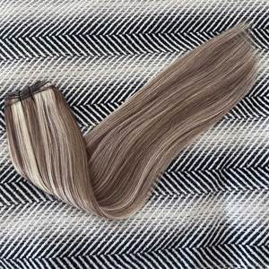 ผมต่อแบบเวฟท์ เกรด 8a/60 สีน้ำตาลประกายบลอนด์แพลตตินั่ม  แบบเรมี่ เกรด 12A  แบบคลิปอิน  ขนาด 22 นิ้ว - Product Image 4