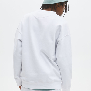 Pull 100% coton hommes col rond sweat-shirts logo personnalisé pull sweat pour hommes pulls molletonnés hommes - Product Image 5