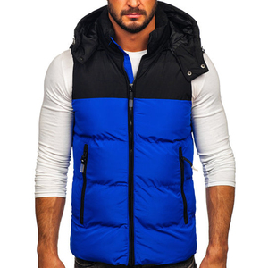 Warm Stand Collar Thick Windproof <b>Gilets</b> <b>Men</b> Bubble Vest Sleeveless Jacket Vest Slim Fit Polar <b>Fleece</b> Sleeveless Puffer Vests - Product Image 3