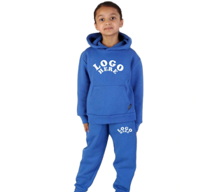 Enfants tenue survêtements personnalisé blanc survêtement deux pièces tenue décontracté survêtement pull à capuche couleurs personnalisées séchage rapide - Product Image 1