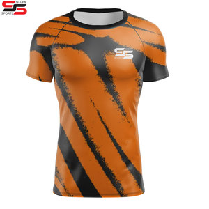 Camiseta de sublimación personalizada Camisa de secado rápido Protección Jersey de pesca Polos de manga corta Poliéster Algodón Tallas grandes - Product Image 5
