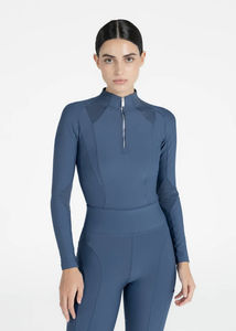 Chemise d'équitation respirante, légère, anti-humidité, extensible, en polyester et élasthanne, pour femmes, entraînement équestre, été - Product Image 4