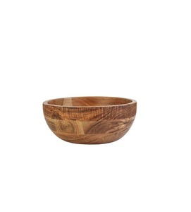 Cuenco de madera hecho a mano para servir, perfecto para casa de campo rústica, cocina, hogar, mesa de comedor, uso de servicio versátil decorativo - Product Image 1
