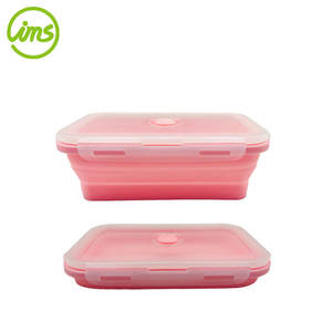 กล่องอาหารกลางวันซิลิโคนพับได้ขนาด 800 มล. พร้อมฝาปิดสุญญากาศ ใช้กับไมโครเวฟและช่องแช่แข็งได้ เหมาะสำหรับงานปาร์ตี้และการใช้งานในครัว - Product Image 2
