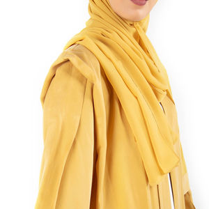 Abaya islamique pour femmes, style papillon, couleur unie, respirante, en polyester, personnalisée, manches longues, longueur cheville, pour le Ramadan et le Hajj - Product Image 5