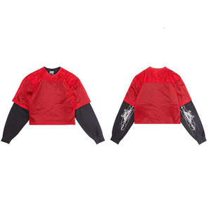 Camiseta de Malla de Algodón Personalizada para Hombre, Impresión DTG, Doble Capa, Estilo Urbano, Deportiva, Manga Larga - Product Image 5