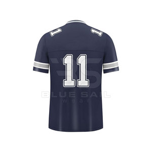 Hot Selling Custom Made Wholesale American Football Jersey High Quality American Football <b>Mesh</b> Jersey Sports Wear - Product Image 2