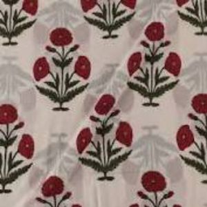 ผ้าคอตตอนเนื้อนุ่มแบบอินเดียผ้าพิมพ์ลายบล็อคคุณภาพสูง - Product Image 5