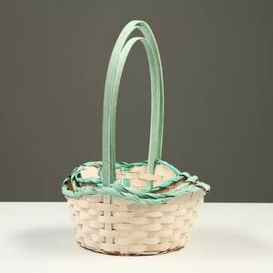 Cesta de regalo de bambú sostenible a granel cestas naturales de alta calidad para regalos fabricados en la fábrica de Vietnam - Product Image 3