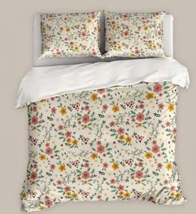 ชุดเครื่องนอนไมโครไฟเบอร์ทอ 3 ชิ้น ขนาดควีนไซส์ ลายเรขาคณิต ทนทานต่อการซีดจาง พร้อมปลอกหมอน - Product Image 2